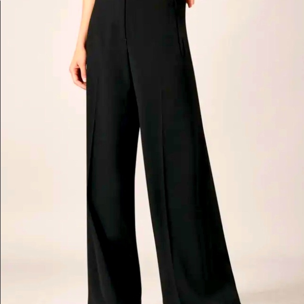 Anne Fontaine Morgan CREPE WIDE-LEG PALAZZO PANTS